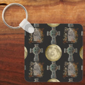 Gotische R.I.P. Hoofdsteen Keltisch Kruis Volle Ma Sleutelhanger (Voorkant)