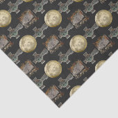 Gotische R.I.P. Hoofdsteen Keltisch Kruis Volle Ma Tissuepapier (Detail)