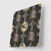 Gotische R.I.P. Hoofdsteen Keltisch Kruis Volle Ma Vierkante Klok (Hoek)