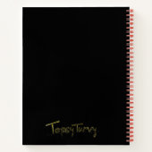 Gotische raaf die ondersteboven spiraalvormig Noti Notitieboek (Achterkant)