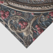 Gotische raaf met hulst en bessen tissuepapier (Detail)