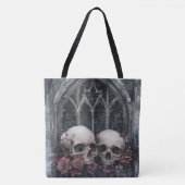 Gotische ramen en schedels tote bag (Voorkant)