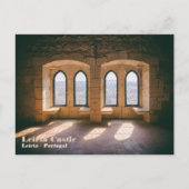 Gotische ramen in het Paleispaleis van Leiria Briefkaart (Voorkant)