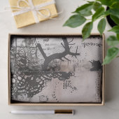 Gotische Raven Decoupage Tissuepapier (Geschenk)