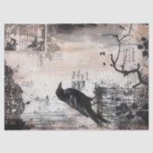  Gotische Raven Decoupage Tissuepapier (Voorkant)