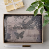  Gotische Raven Decoupage Tissuepapier (Geschenk)