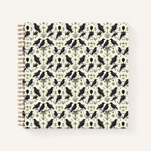  gotische raven notitieboek (Voorkant)