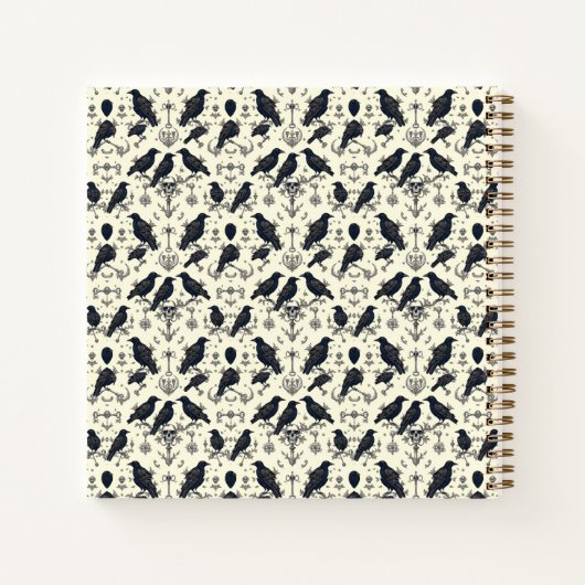  gotische raven notitieboek (Achterkant)