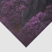 Gotische Raven Paarse Foliage Decoupage Tissuepapier (Detail)