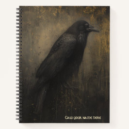 Gotische Raven Spiraal Notebook Notitieboek