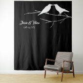 Gotische raven trouwdag wandkleed (In situ)