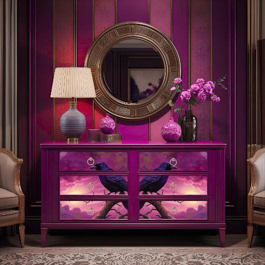  Gotische Raven van Violet Horizon Decoupage Tissuepapier