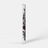 Gotische Raven's Klok en Rozen Samsung Galaxy Hoesje (Rechterkant)