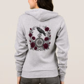 Gotische Raven's Klok Hoodie (Achterkant)