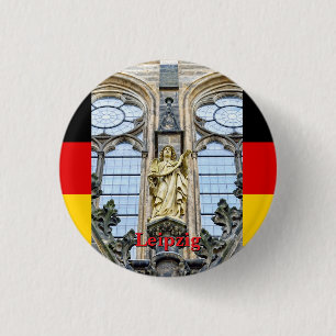 Gotische reis Leipzig, Duitsland Ronde Button 3,2 Cm