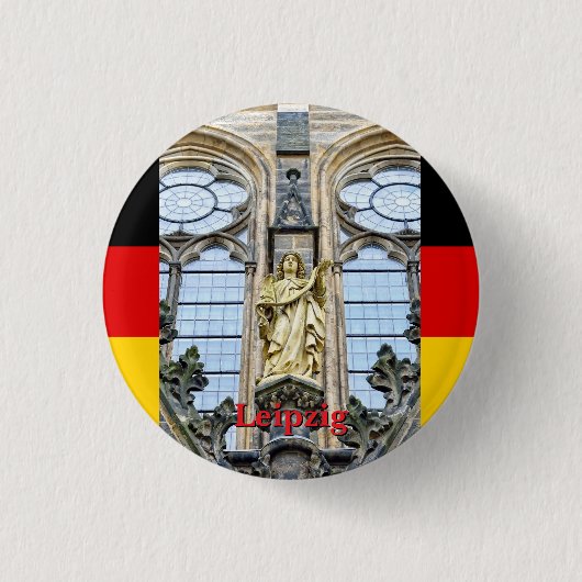 Gotische reis Leipzig, Duitsland Ronde Button 3,2 Cm (Voorkant)