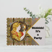 Gotische Renaissance Oude Wereld Verrassingsfeest Kaart (Staand voorkant)