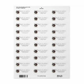 Gotische retouradreslabel etiket (Full Sheet)
