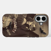 Gotische Retro Dracula Halloween Case-Mate iPhone Case (Achterkant (horizontaal))