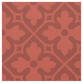 Gotische revival Quatrefoils, baksteenrood Stof (Close Up)