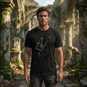 Gotische Ridder van de Bloedende Roos Donkere Fant T-shirt