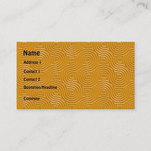 gotische ringen die sjabloon herhalen visitekaartje (Voorkant)