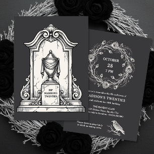 Gotische RIP Mijn Twintigers Funeral 30e Verjaarda Kaart