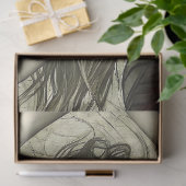 Gotische rode ballerina danser decoupage tissuepapier (Geschenk)
