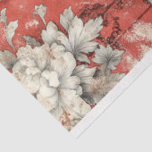  Gotische Rode Bloemen Raven Decoupage Tissuepapier (Detail)