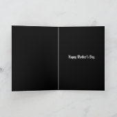 Gotische rode en witte Rozen Moederdag Feestdagen Kaart (Binnen)