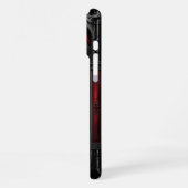 Gotische rode glas-in-lood iPhone hoesje (Linkerkant)