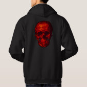 Gotische rode schedel hoodie (Achterkant)