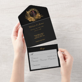 Gotische Romance All In One Uitnodiging