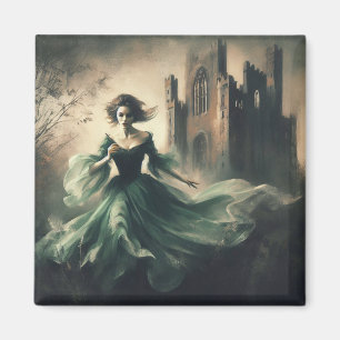 Gotische Romance Boek Hoesje Spooky Castle Horror Magneet