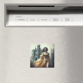 Gotische Romance Boek Hoesje Spooky Castle Horror Magneet (Insitu (Vaatwasser))