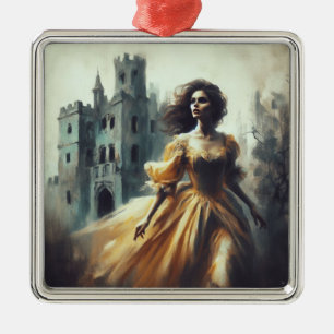 Gotische Romance Boek Hoesje Spooky Castle Horror Metalen Ornament