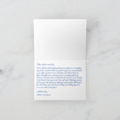 Gotische Romance bruiloft Bedankkaart (Binnen)