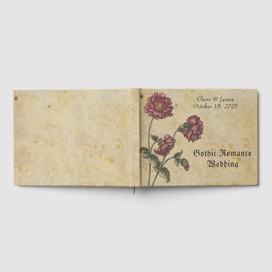Gotische Romance bruiloft gastenboek – Dark & Eleg (Volledig)
