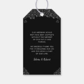 Gotische Romance dank u aangepaste geschenk Label Cadeaulabel (Achterkant)