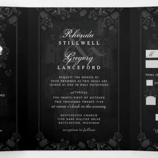 Gotische Romance Halloween (foto) & MENU RSVP #2 (Binnenkant midden)