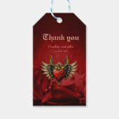 Gotische Romance, het hart van de passie. Cadeaulabel (Voorkant)