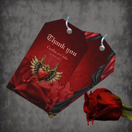 Gotische Romance, het hart van de passie. Cadeaulabel