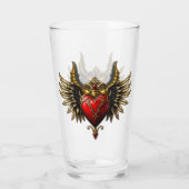 Gotische Romance, het hart van de passie. Glas (Achterkant)