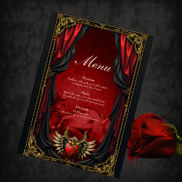Gotische Romance, het hart van de passie. Menu