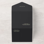 Gotische Romance in de schaduw van de liefde All In One Uitnodiging (Buitenkant)