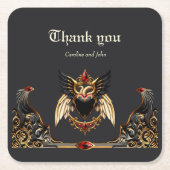 Gotische Romance in de schaduw van de liefde. Kartonnen Onderzetters (Voorkant)