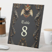 Gotische Romance in de schaduw van de liefde. Reclamebord Met Voetstuk (Insitu)