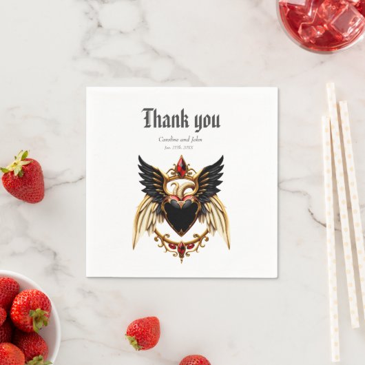 Gotische Romance in de schaduw van de liefde Servet (Insitu)