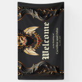 Gotische Romance in de schaduw van de liefde. Spandoek (Verticaal)