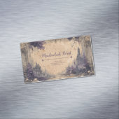 Gotische Romance Sprookjeskasteel ruïnes Magnetisch Visitekaartje (Voorbeeld)